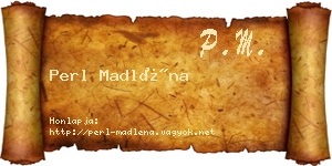 Perl Madléna névjegykártya